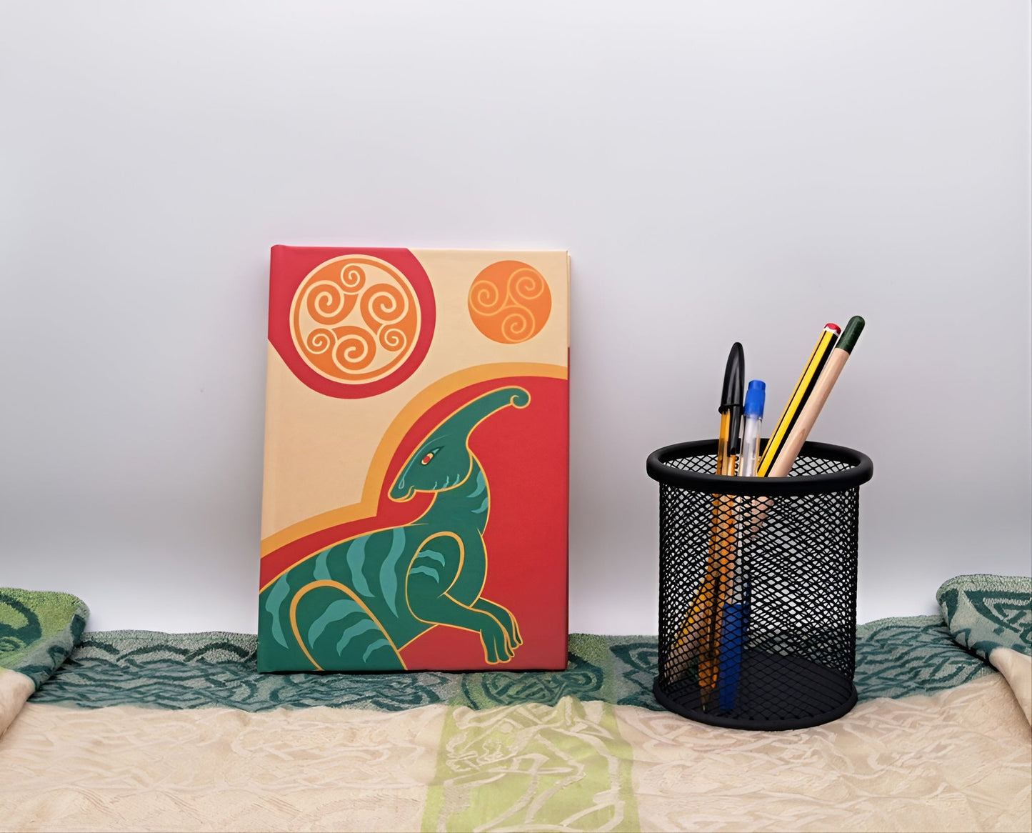 Parasaurolophus Hardcover A5 Journal - Paper products - Sadalbari Arts