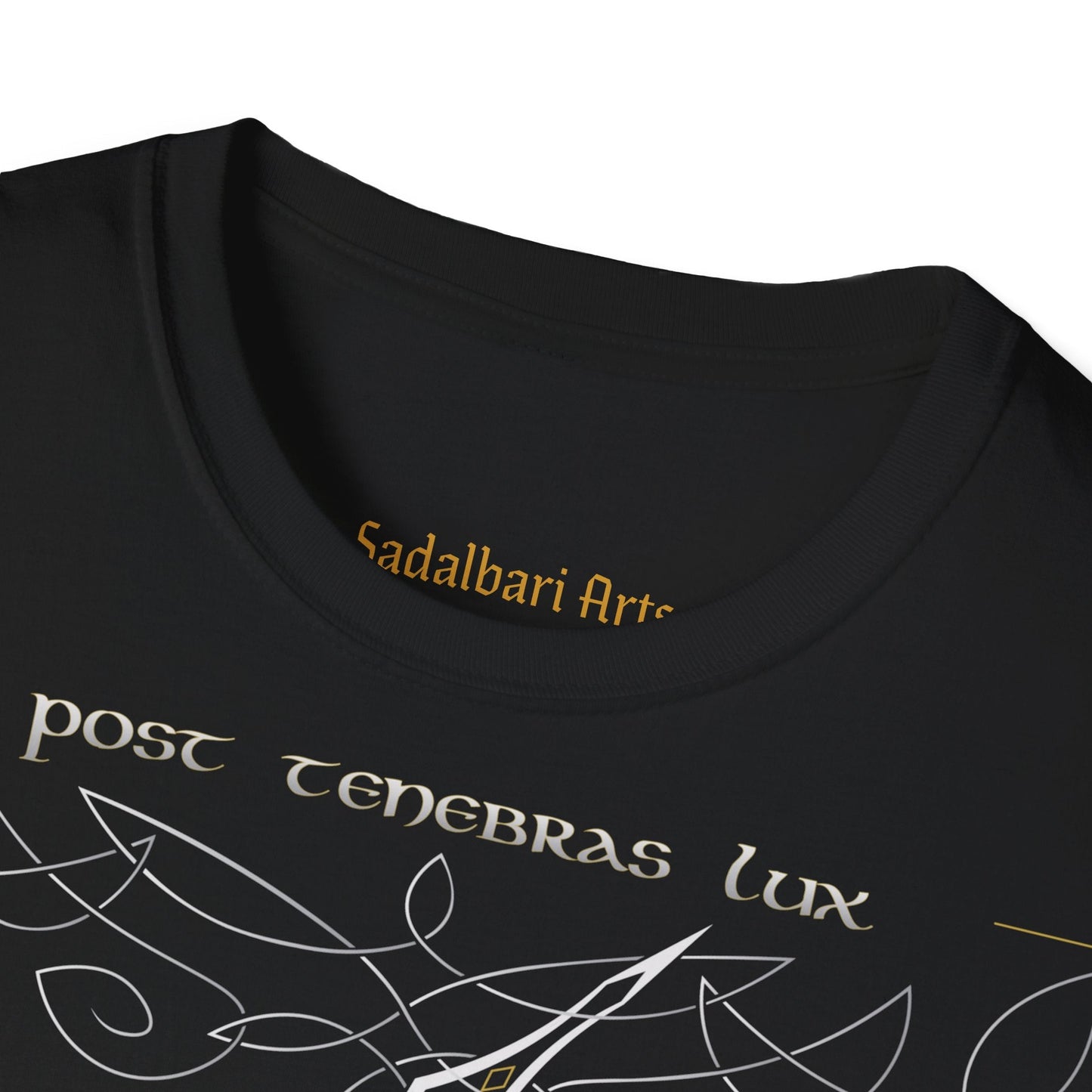 Post Tenebras Lux, Biblical Angel Tee - T-Shirt - Sadalbari Arts