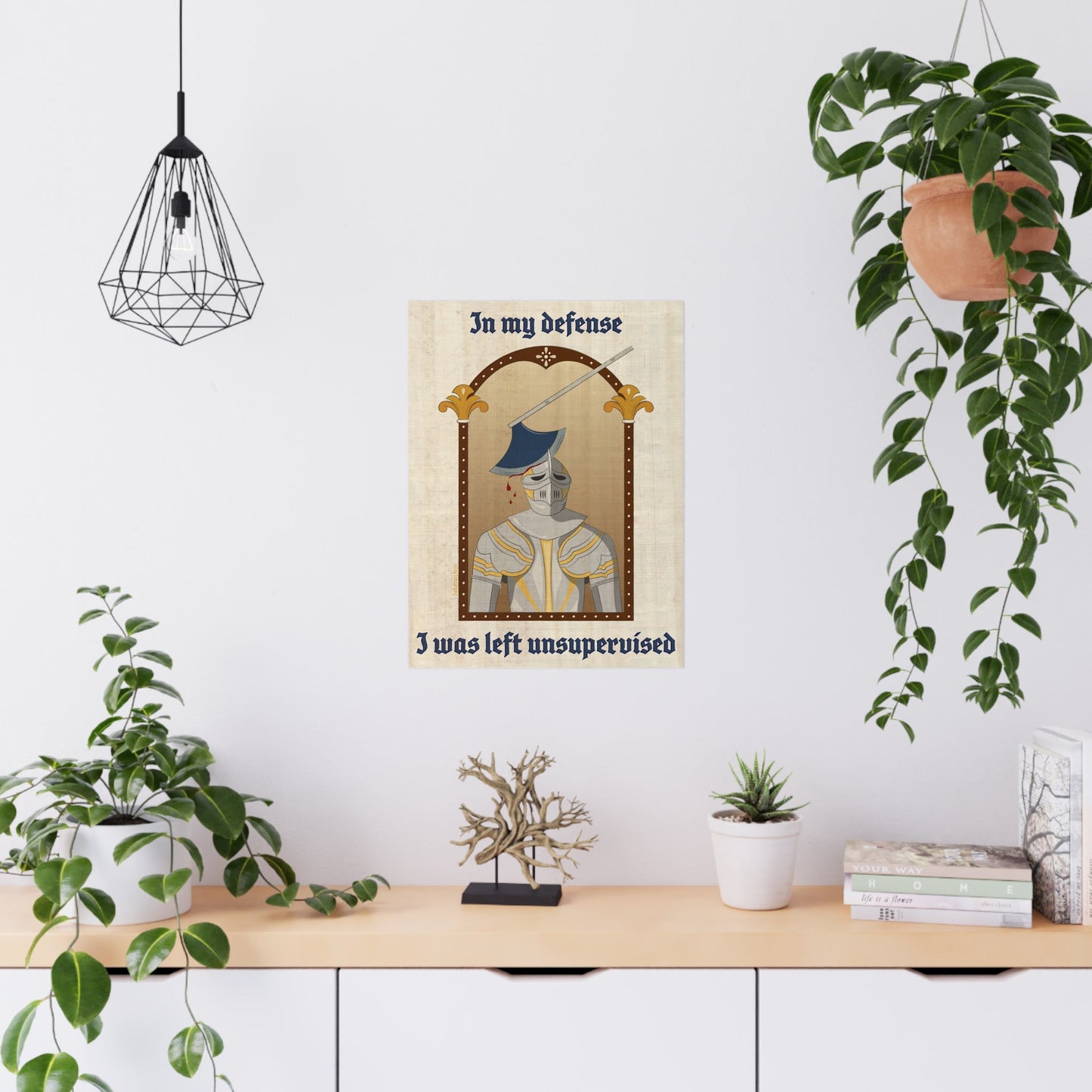Unsupervised Knight Poster - Poster - Sadalbari Arts