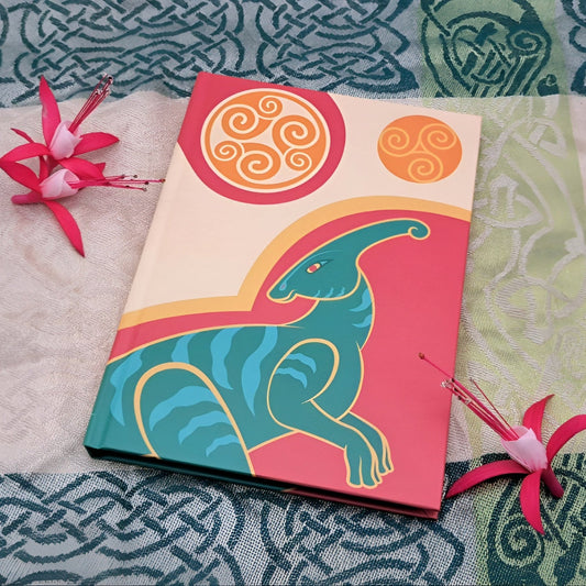 Parasaurolophus Hardcover A5 Journal - Paper products - Sadalbari Arts